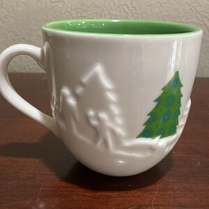 2006, Starbucks, Holiday Mug with a 3D Winter Scene. 16 oz